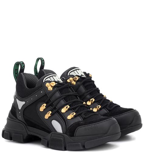 gucci flashtrek leather high top trainers|Gucci flashtrek black.